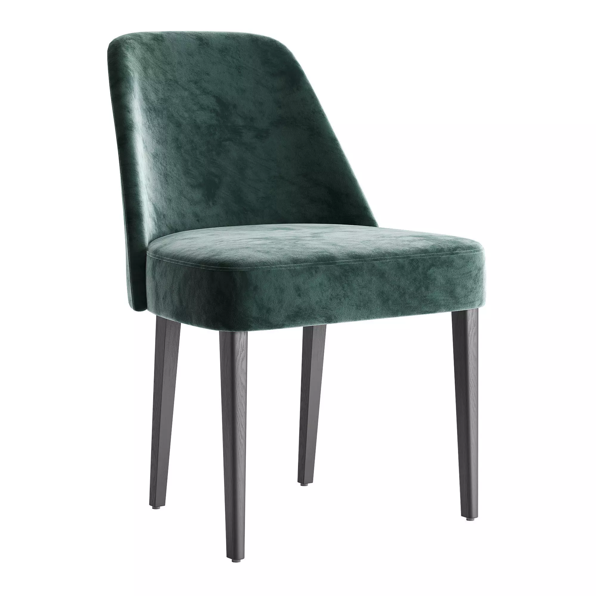 VELOUR Fabric chair 3D model