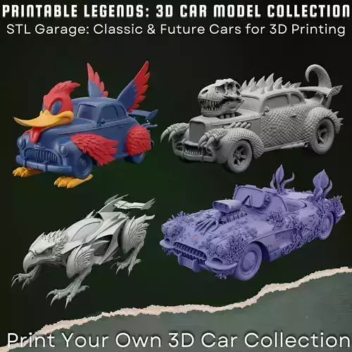 Fantasy Monster Vehicles Collection 3D print model