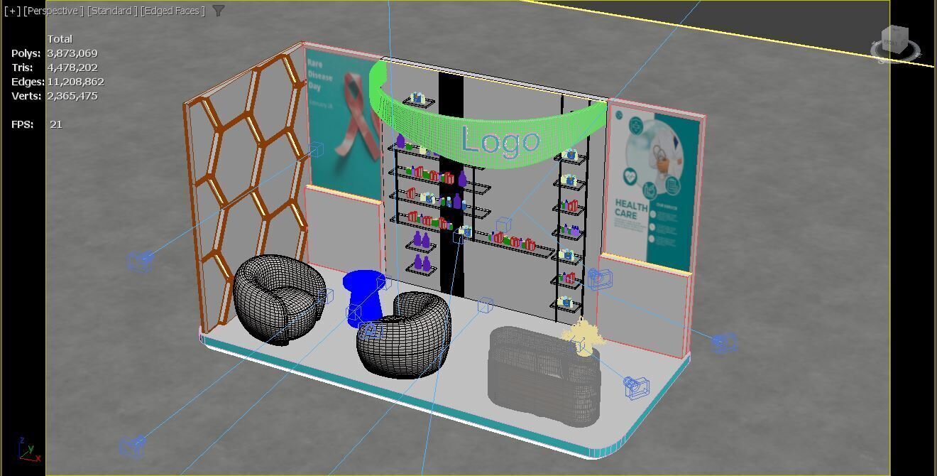 Exhibition Stand  3D model_12