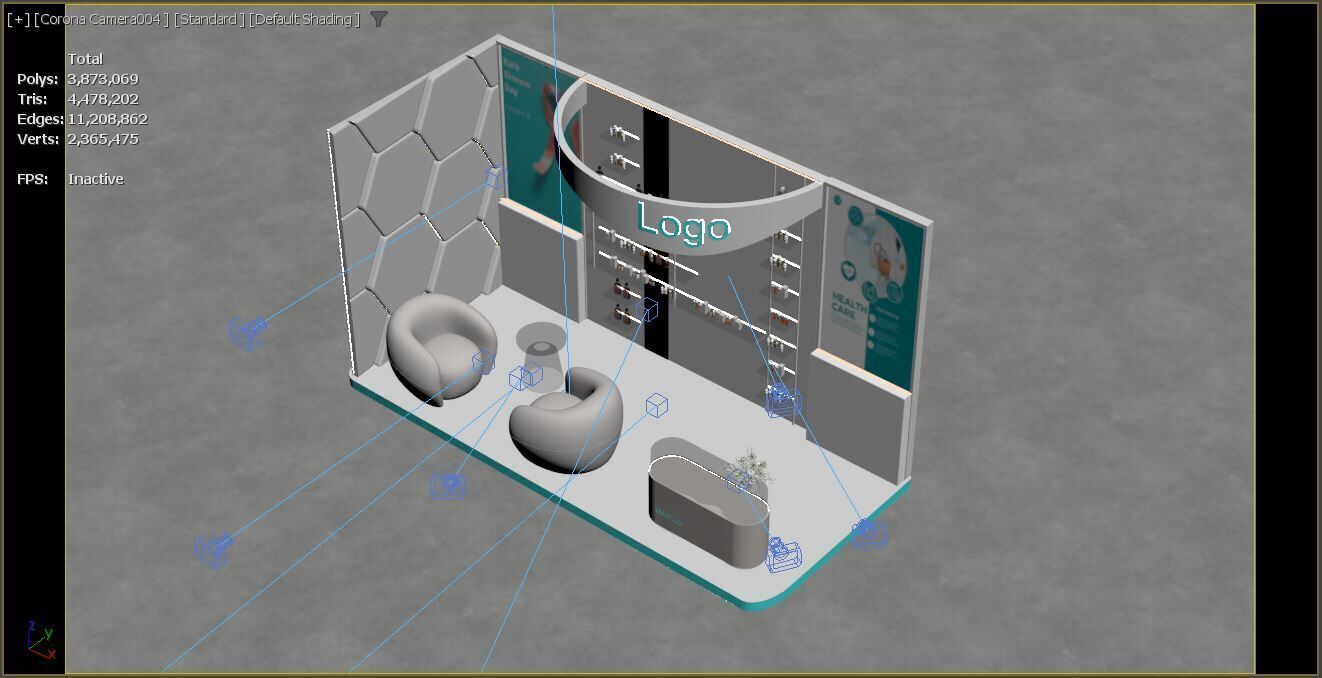 Exhibition Stand  3D model_15