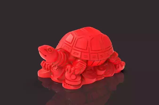 Tortoise Chinese Brass Style 3D Model 3D print model