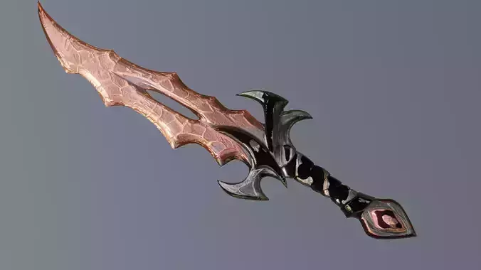 Fantasy Game Ready Dagger  Low Poly PBR Low-poly 3D model