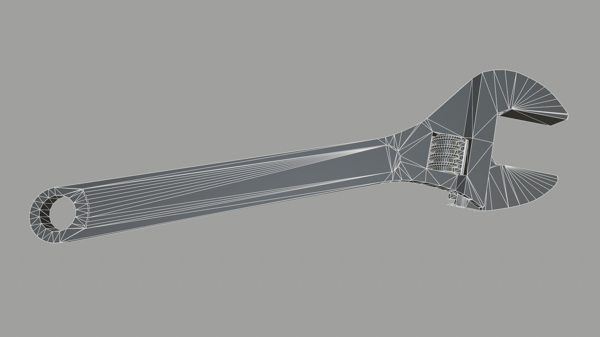 Adjustable Spanner Low Poly Low-poly 3D model_26