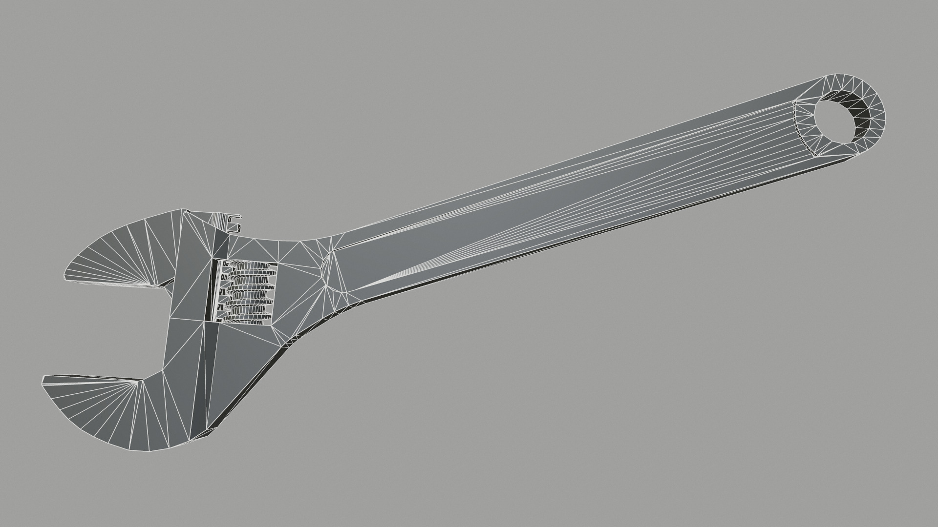 Adjustable Spanner Low Poly Low-poly 3D model_24