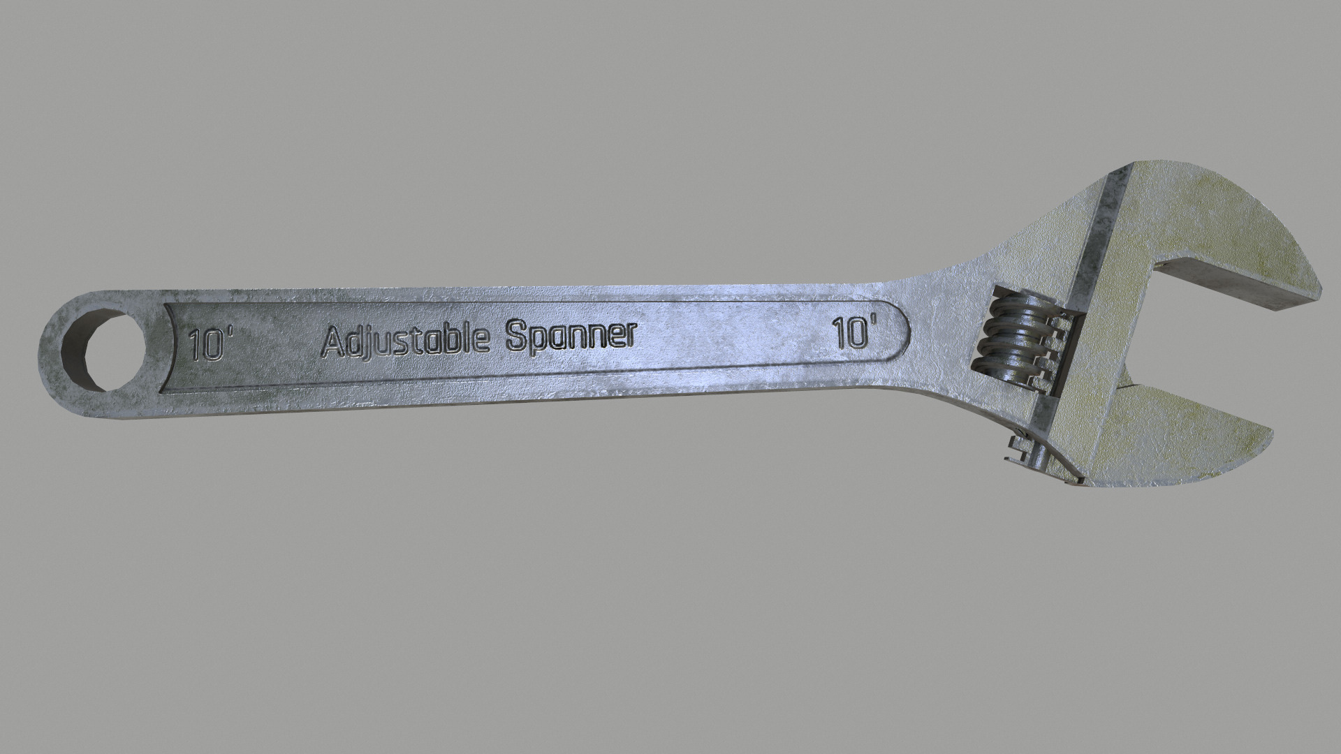 Adjustable Spanner Low Poly Low-poly 3D model_12