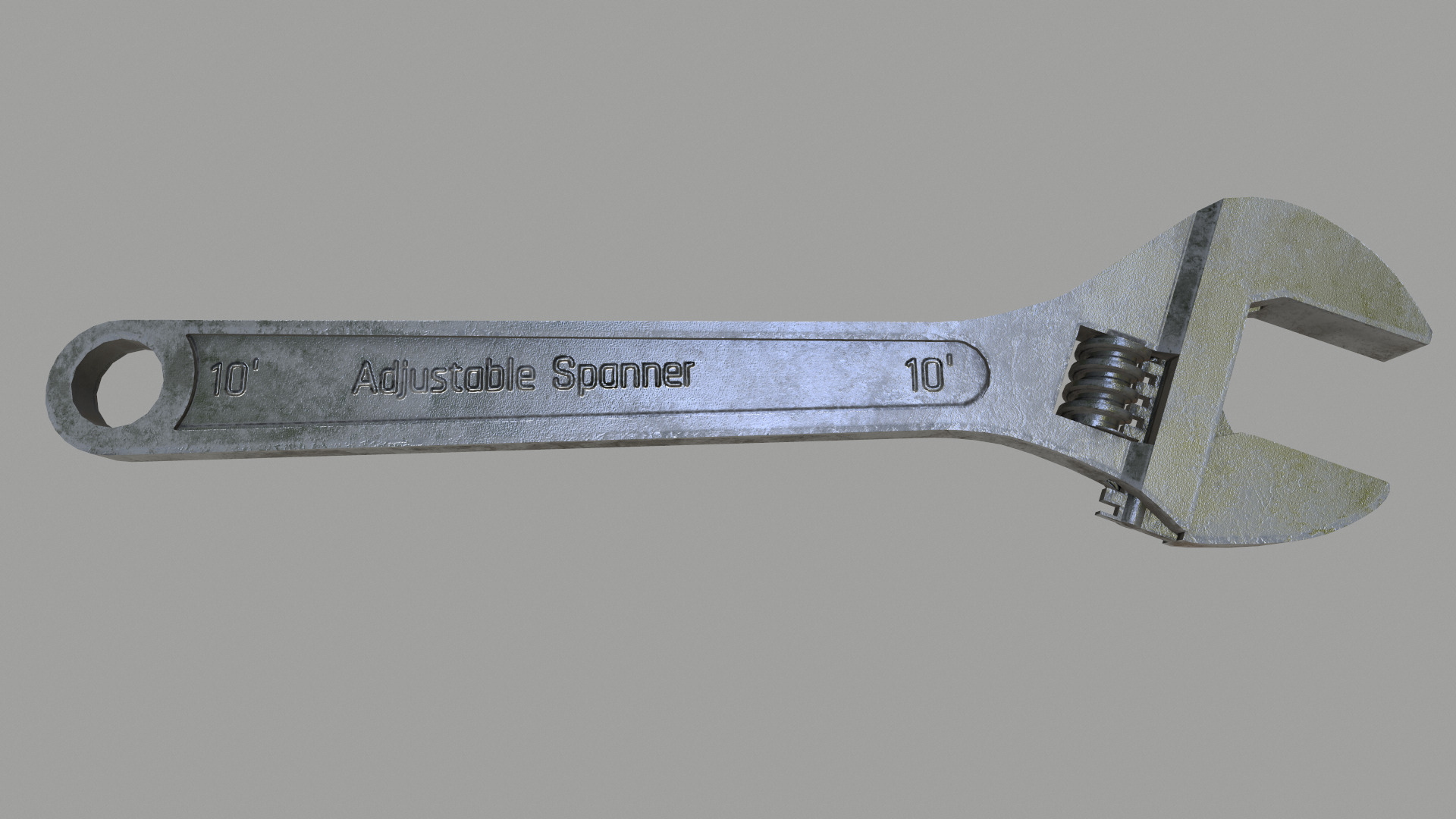 Adjustable Spanner Low Poly Low-poly 3D model_19