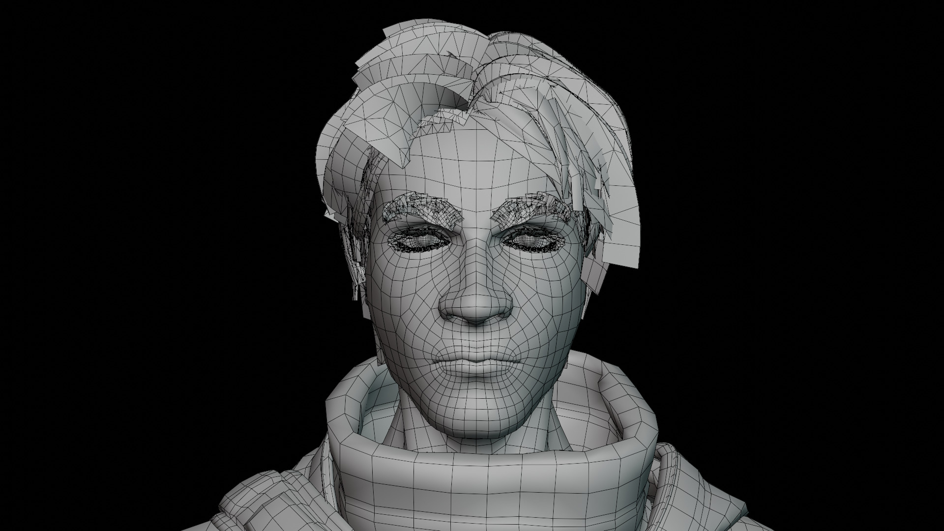 Man With Bag Low-poly 3D model_16