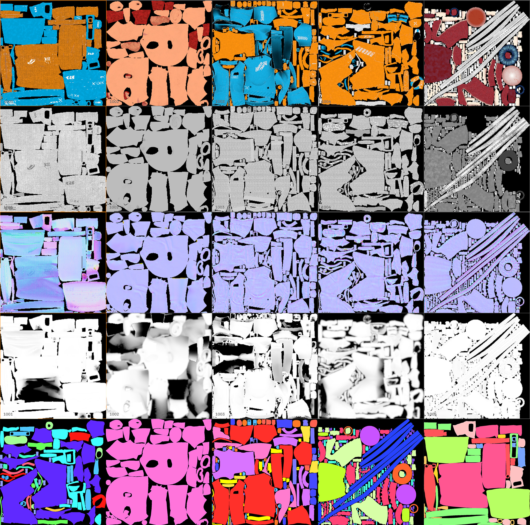 Man With Bag Low-poly 3D model_17