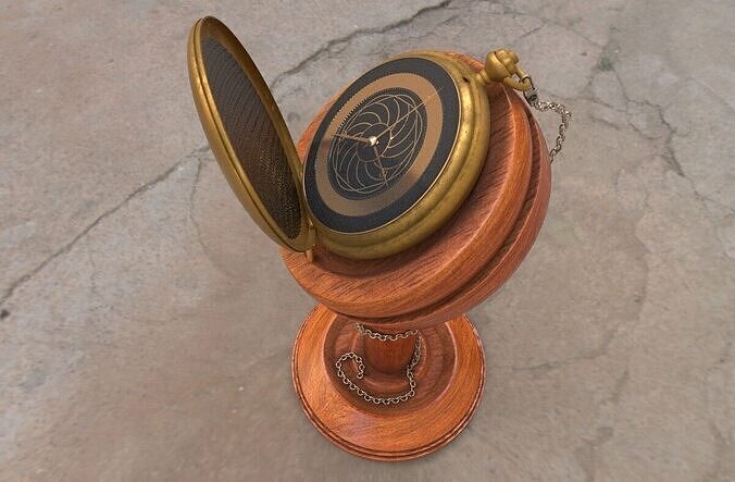 Pocket watch 3d model 3D model
