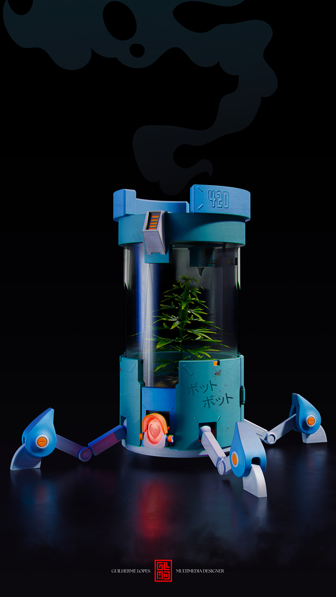 Robot Potbot 3D model_2