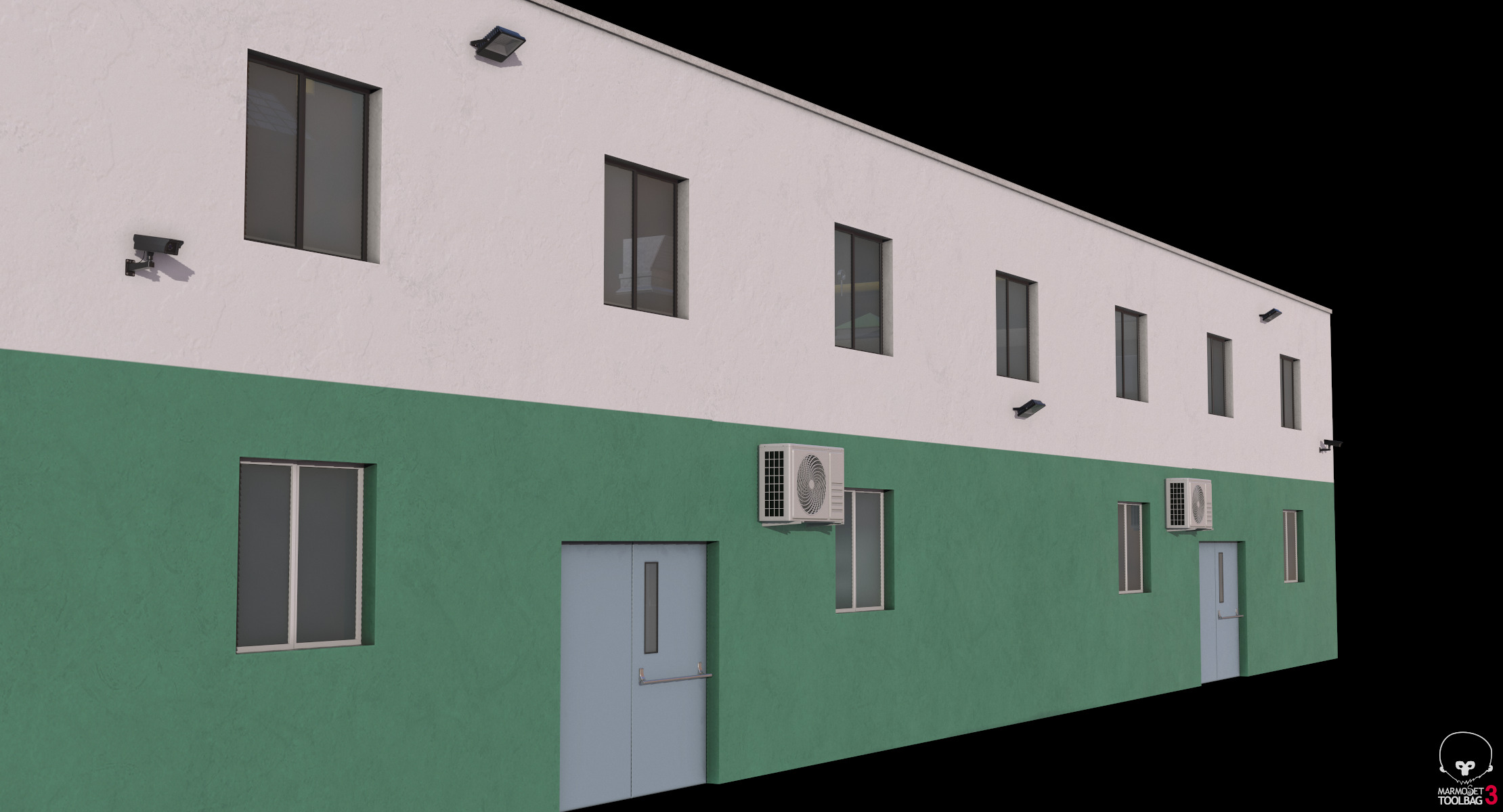 Industrial Building 3 Low-poly 3D model_11