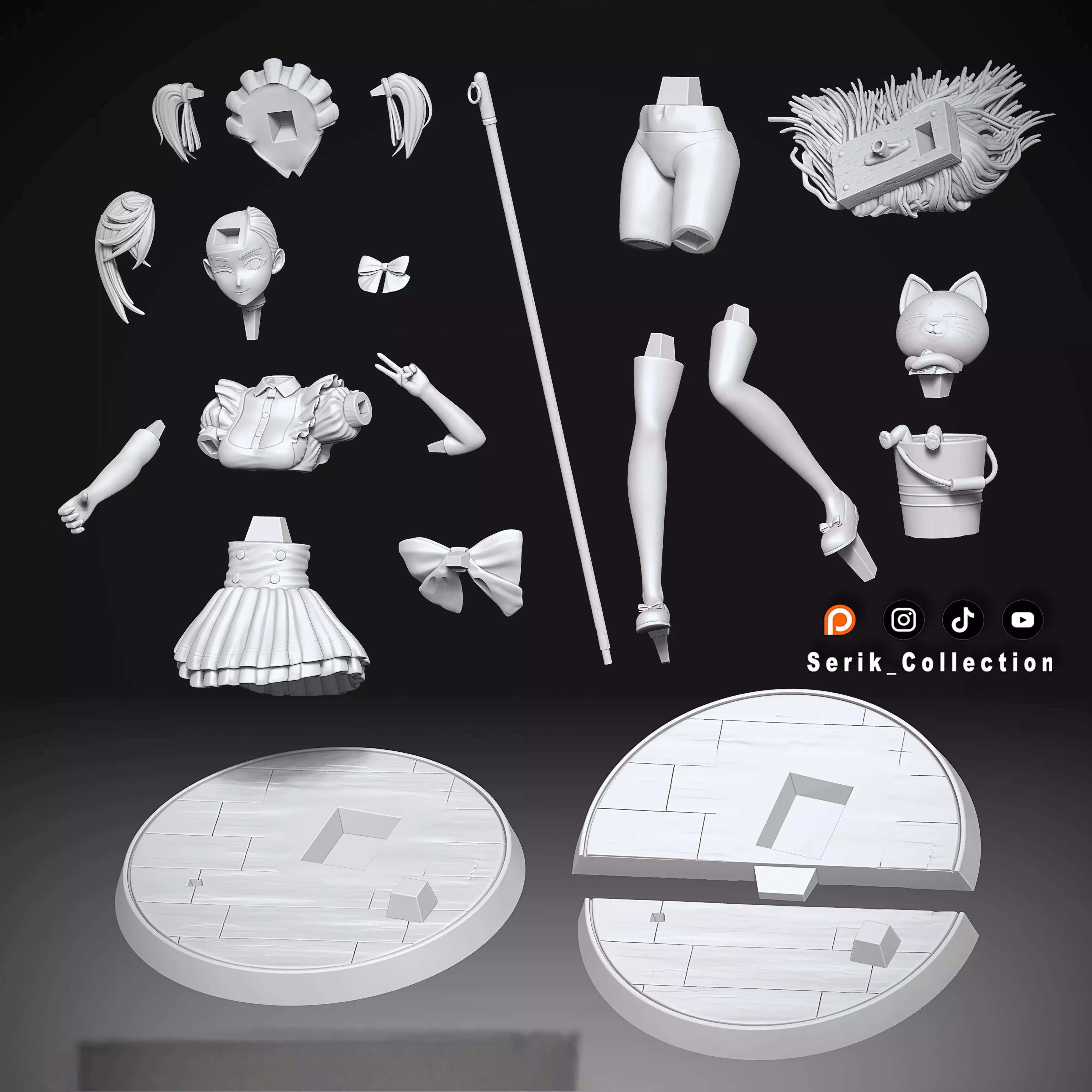 MOMO AYASE MAID - DANDADAN 3D print model_5