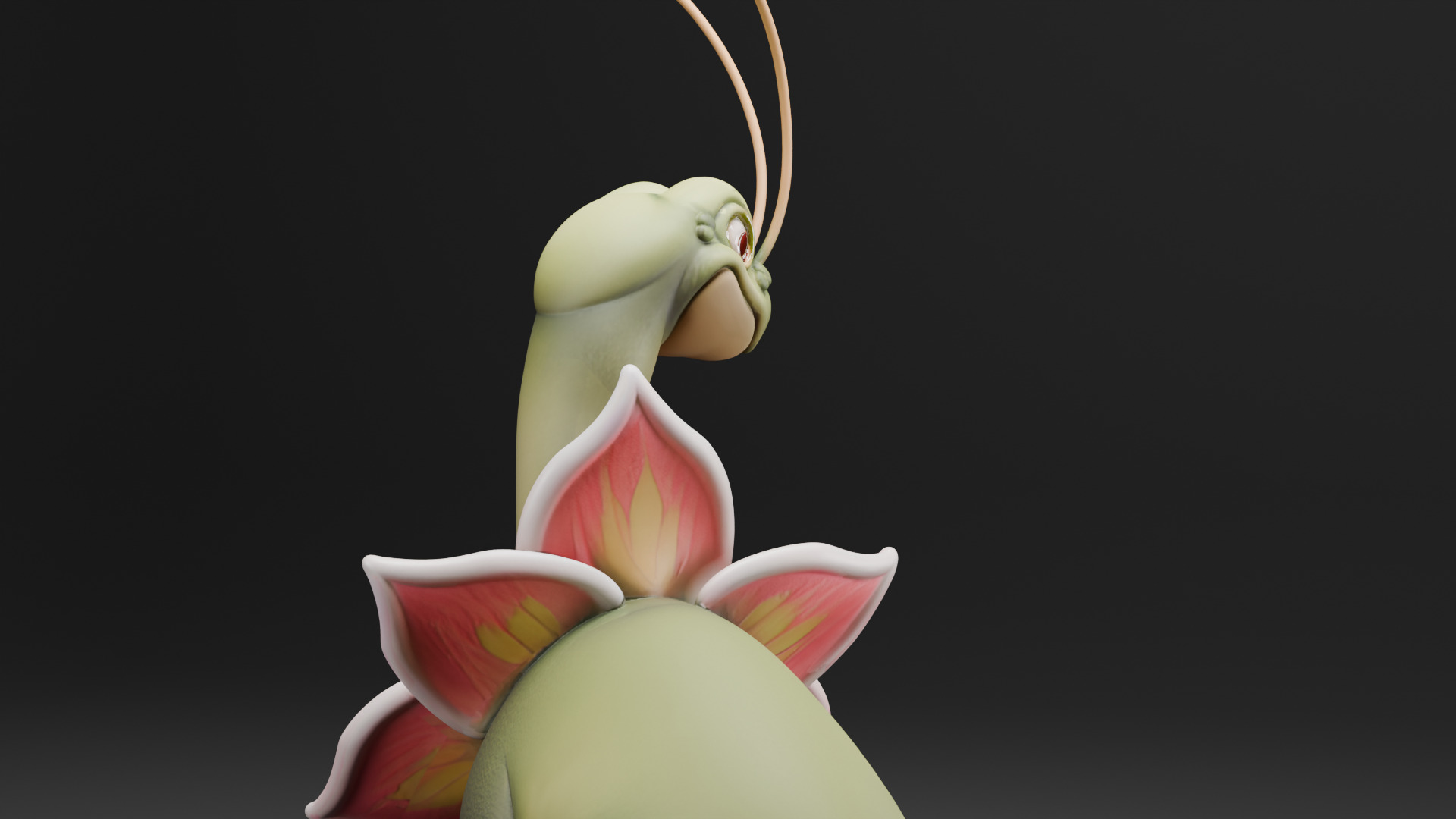 FloraDino  Stylized Fantasy Creature Model 3D print model_4