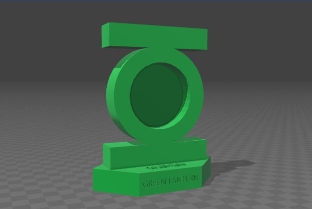 Green Lantern Statue Free 3D model_0