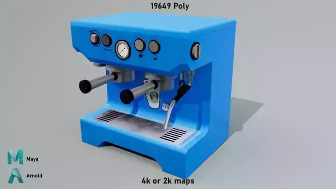 Expresso Kawai Machine Low-poly 3D model