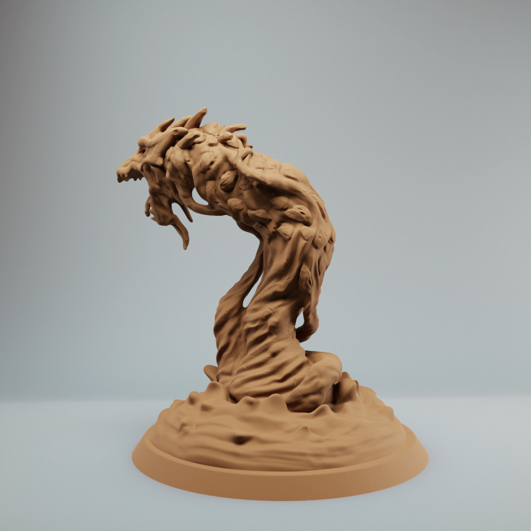 Desert Wyrm sand worm pre supported wyrm Bundle 3D print model_2