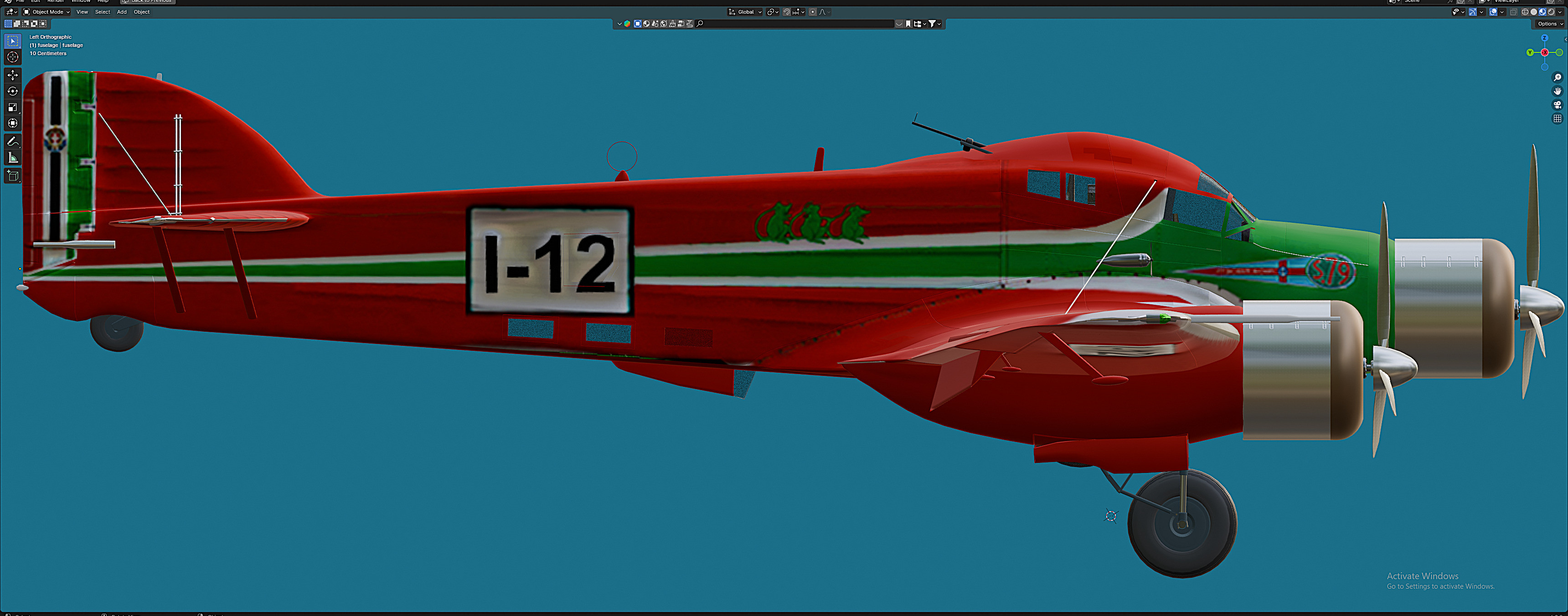 SM-79 Sparviero Free 3D model_5