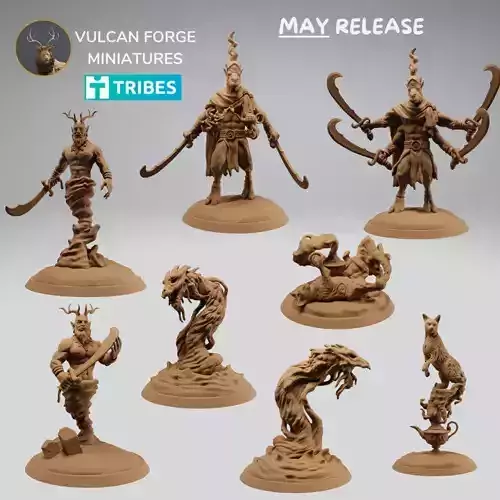 Efreeti Djinn and cat and camel spirit bundle 3D print model