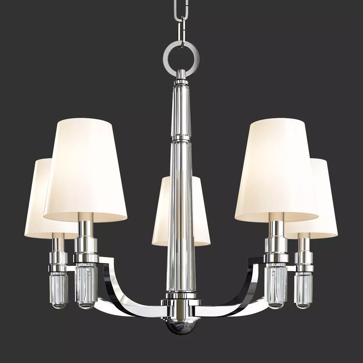 DAYTON CHANDELIER Low-poly 3D model_0