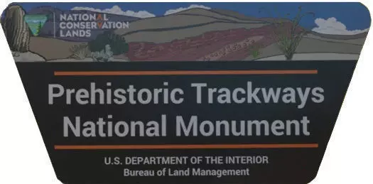 Trackways Prehistoric National Monument Sign  Free 3D model_0