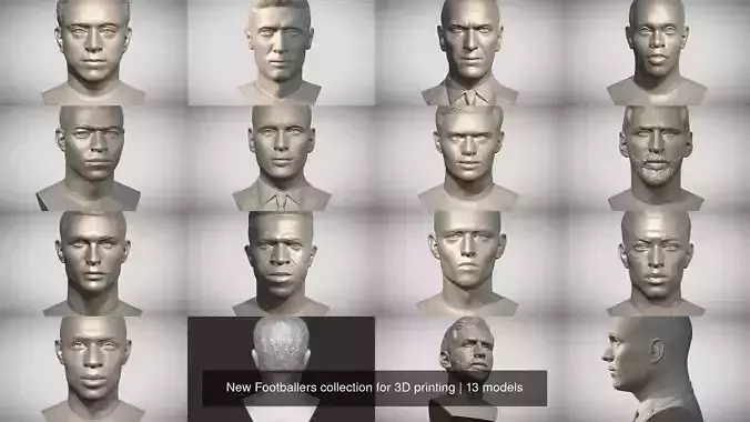 New Footballers collection for 3D printing 