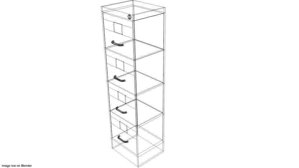 Cabinet - Type 4 3D model_3