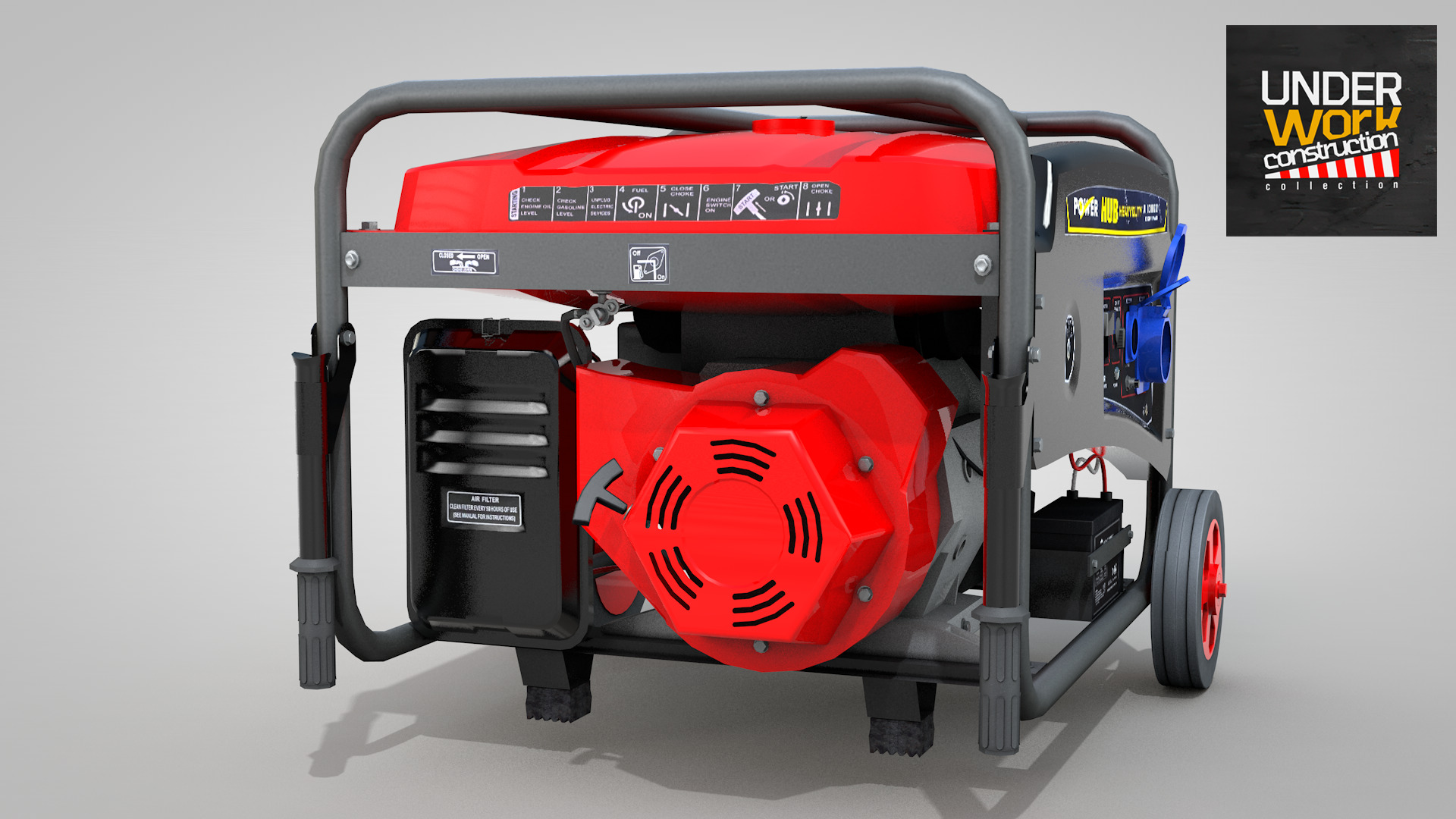 Construction - Generator Hub 10000w 3D model_3