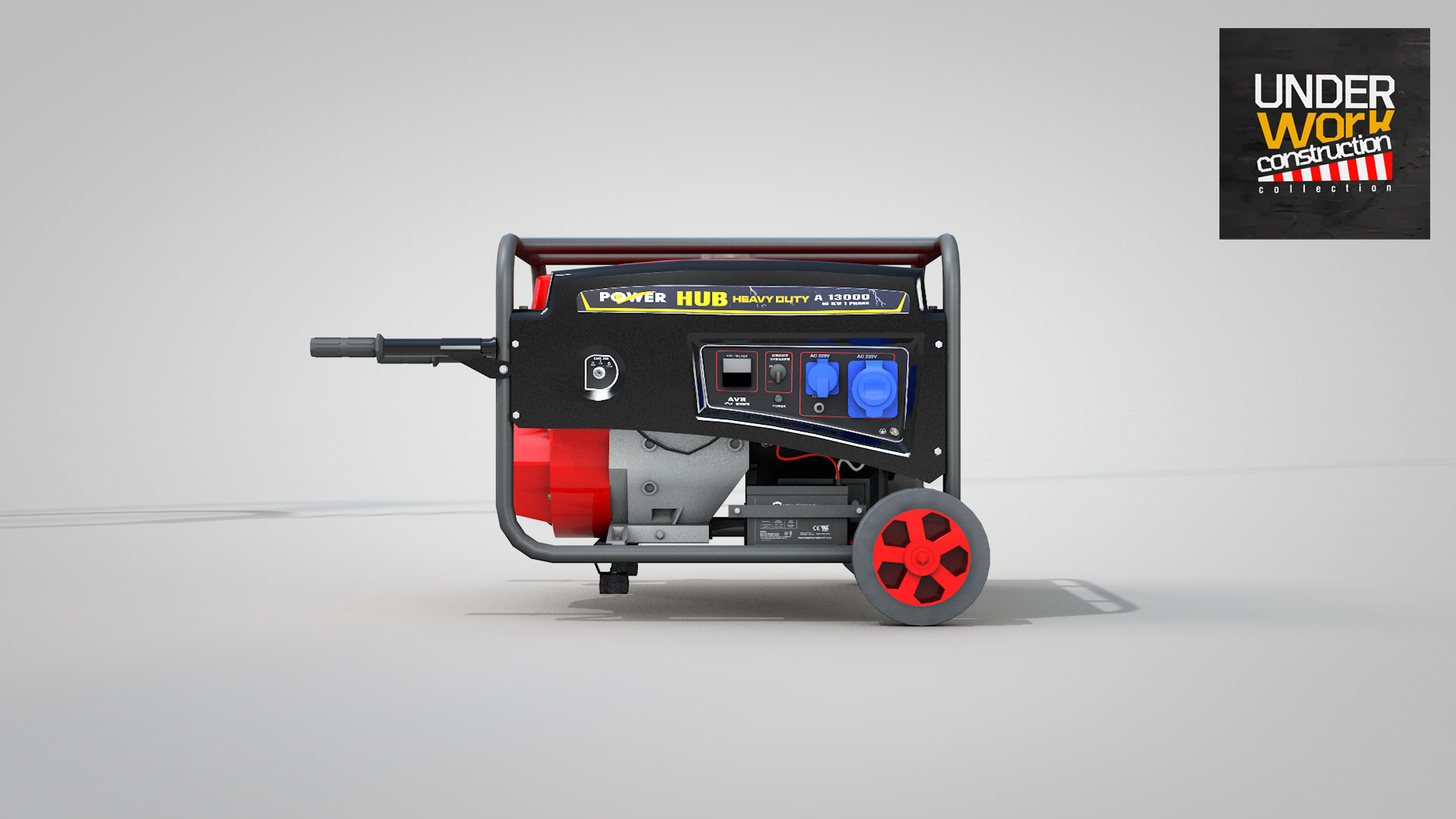 Construction - Generator Hub 10000w 3D model_10