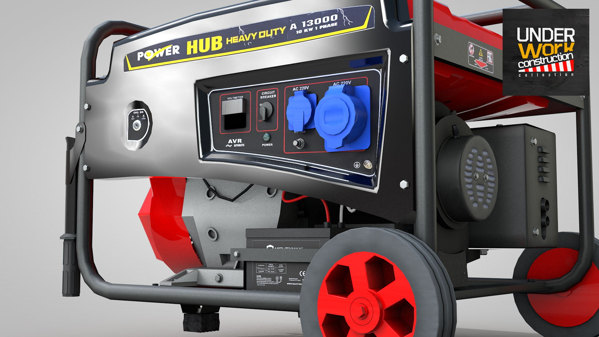 Construction - Generator Hub 10000w 3D model_5