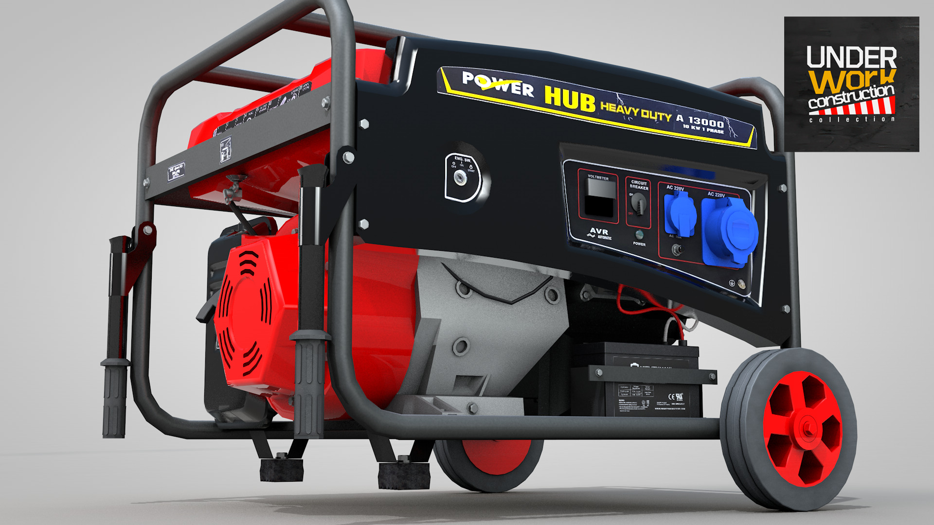 Construction - Generator Hub 10000w 3D model_4