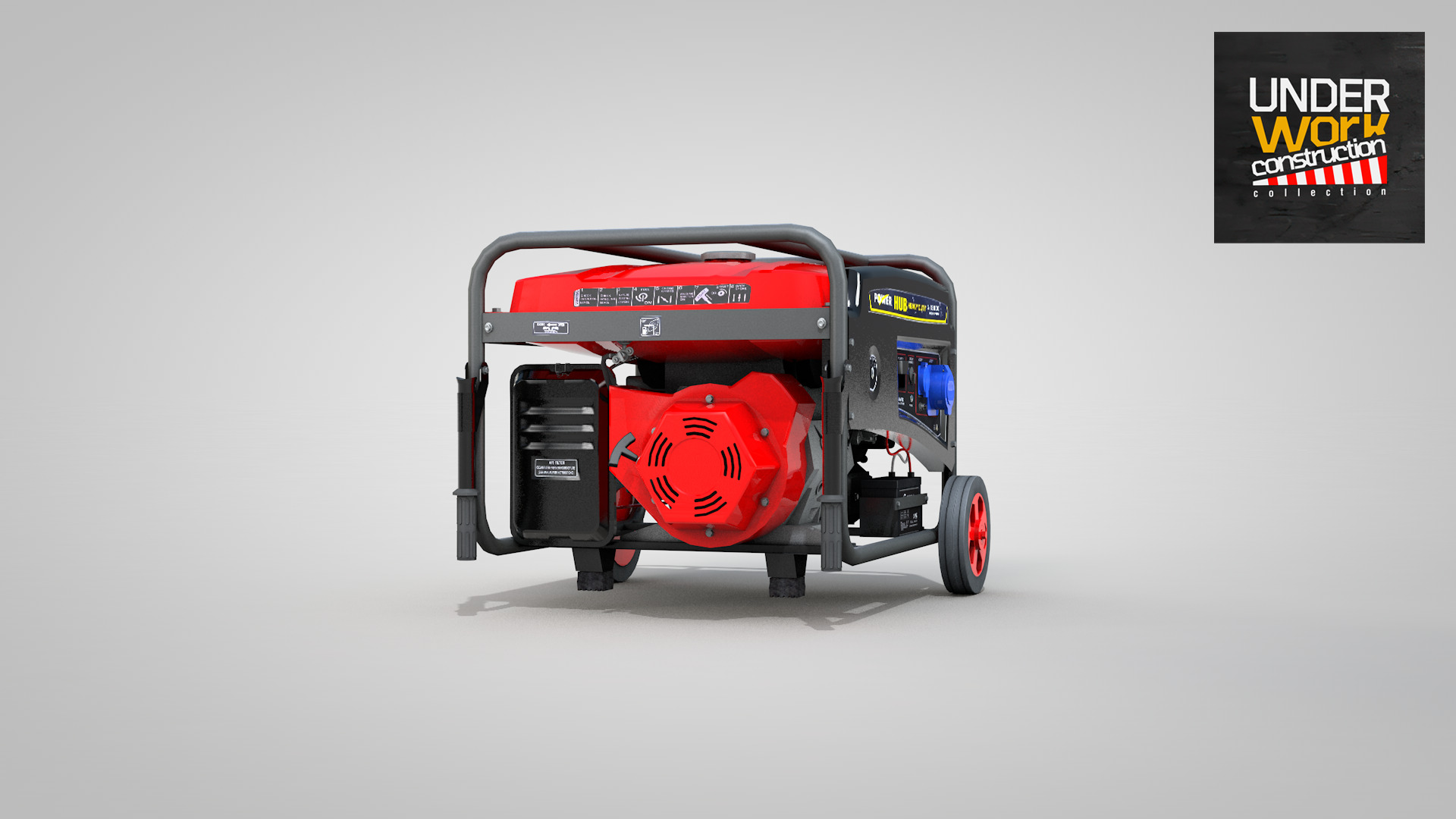 Construction - Generator Hub 10000w 3D model_16