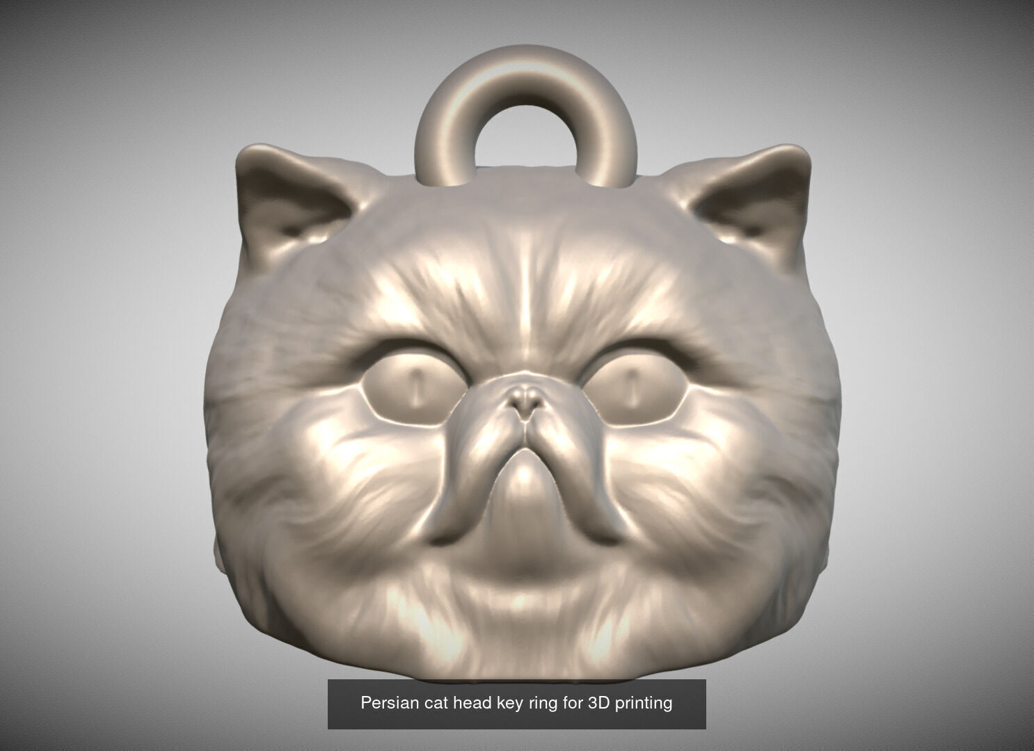 Key rings collection of cats for 3D printing _17