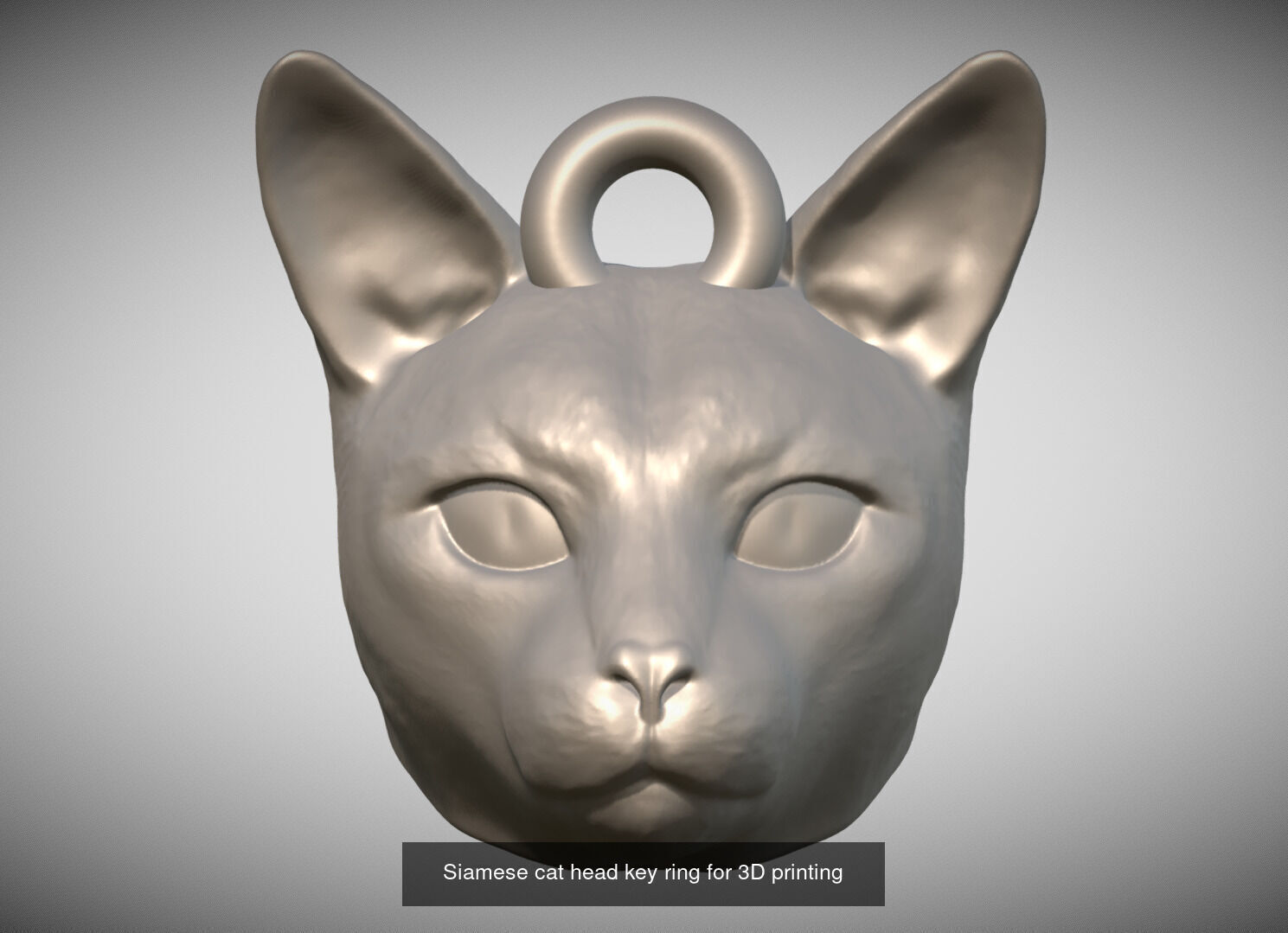 Key rings collection of cats for 3D printing _15