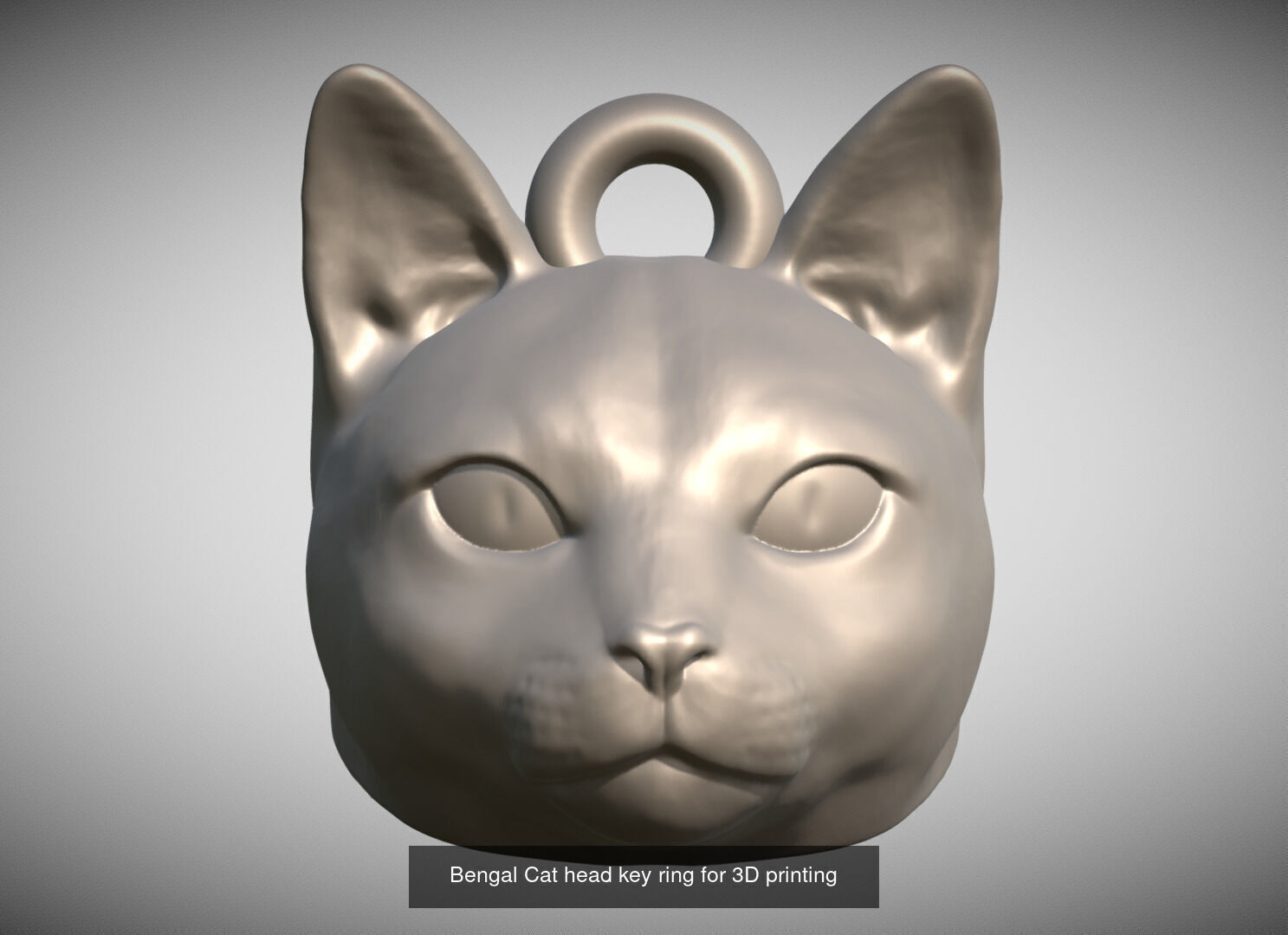 Key rings collection of cats for 3D printing _9