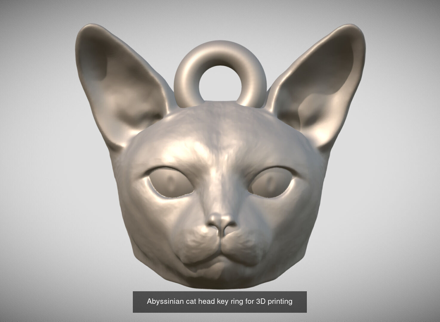Key rings collection of cats for 3D printing _19