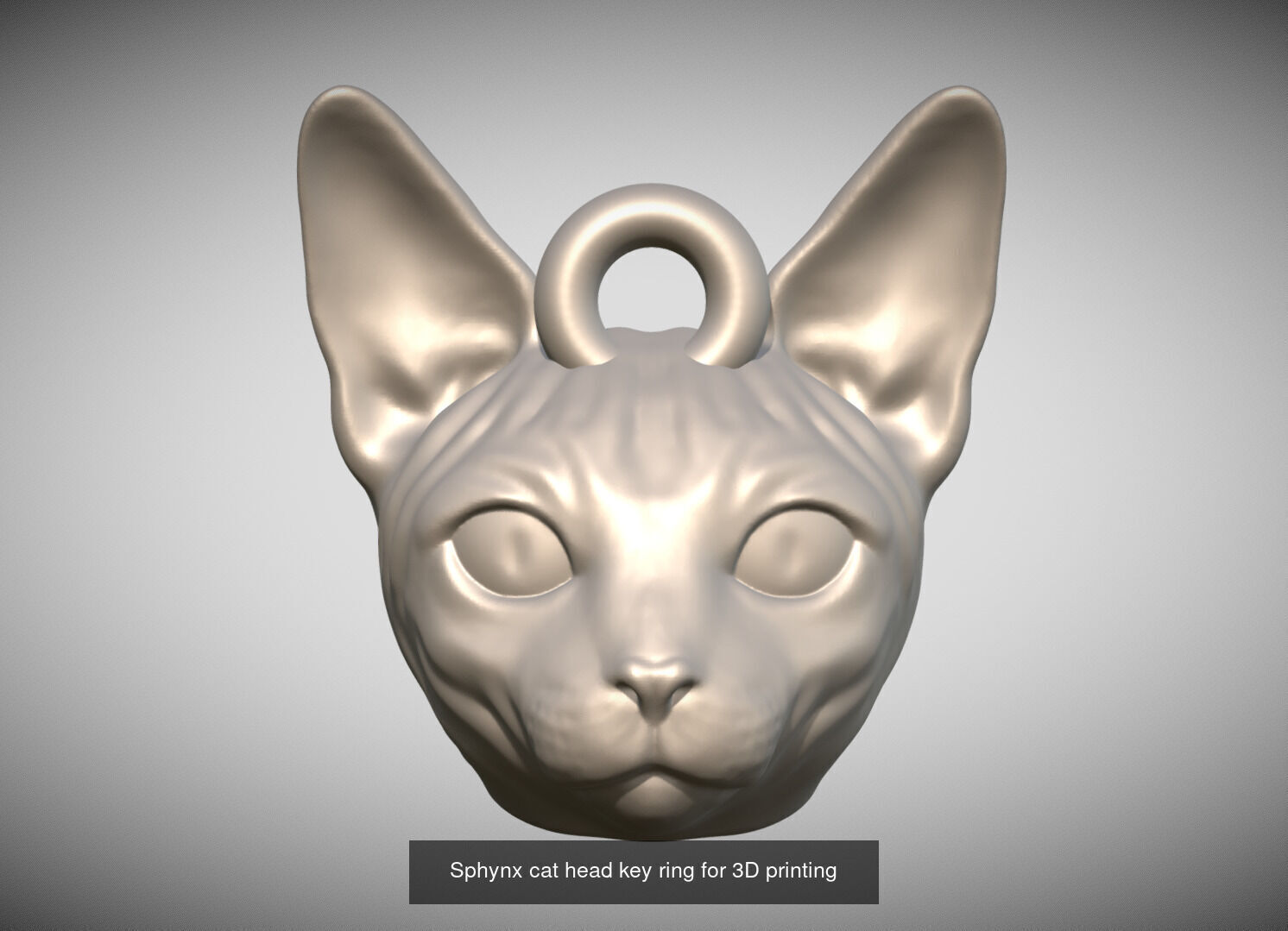 Key rings collection of cats for 3D printing _16