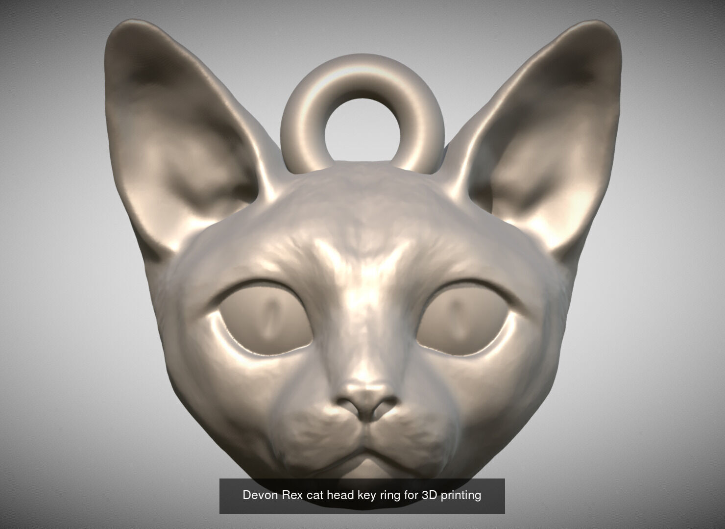 Key rings collection of cats for 3D printing _20