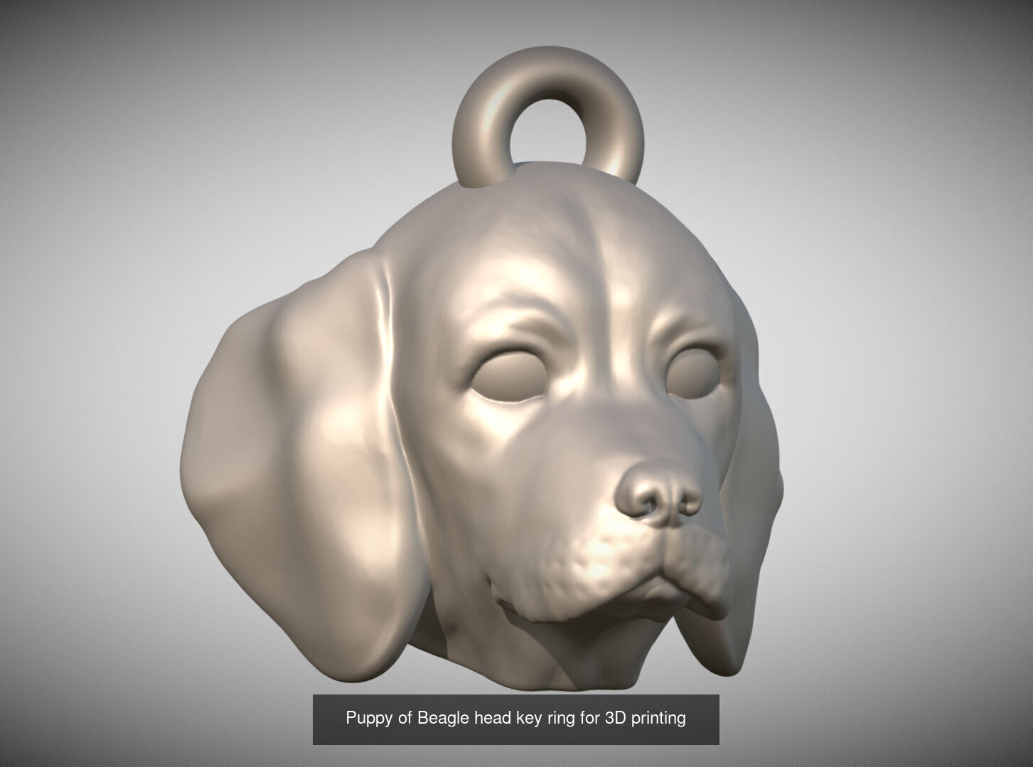 Key rings collection of dogs for 3D printing _30