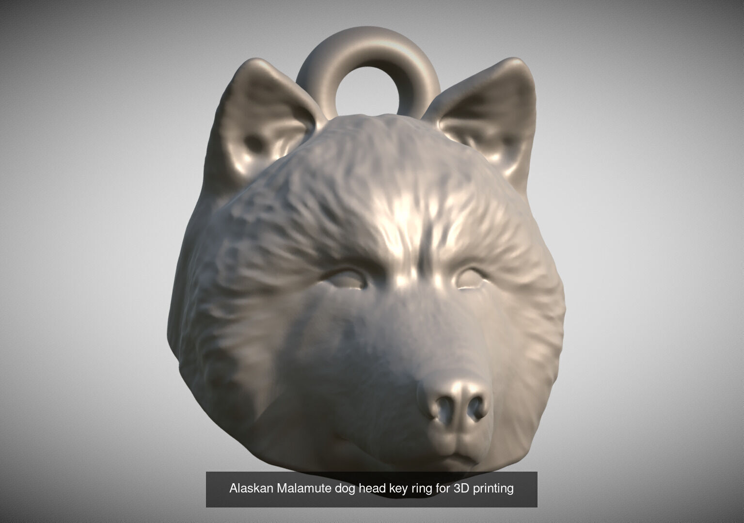 Key rings collection of dogs for 3D printing _46