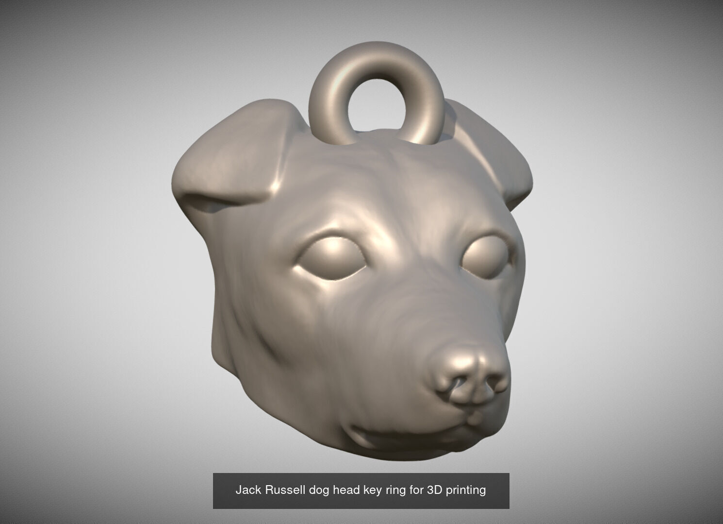 Key rings collection of dogs for 3D printing _51