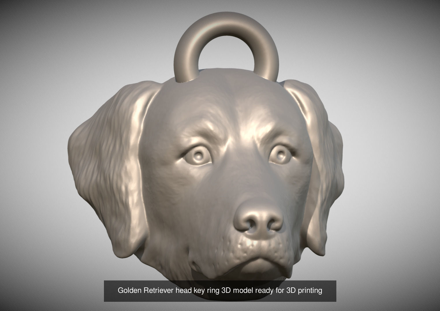 Key rings collection of dogs for 3D printing _23