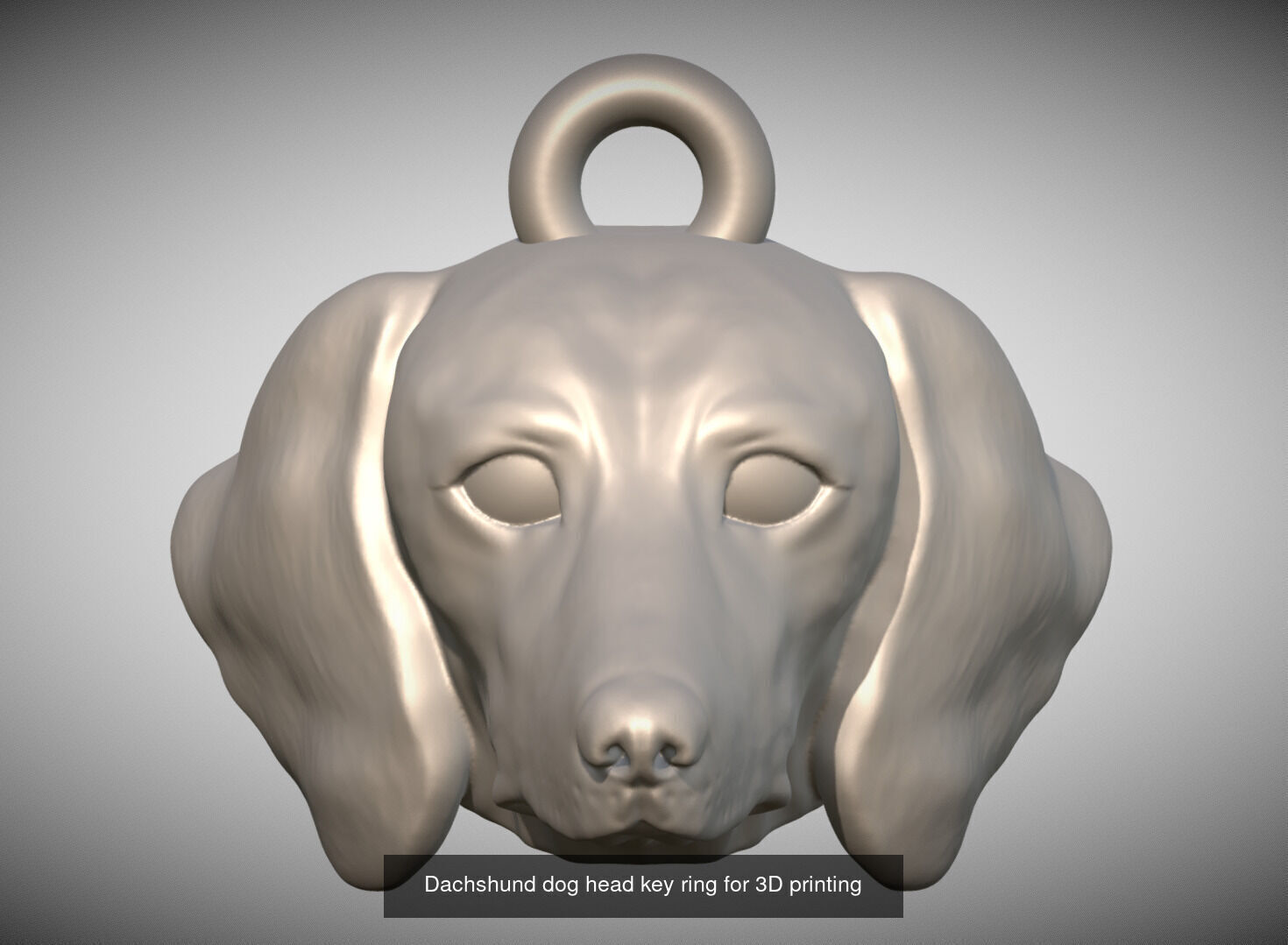 Key rings collection of dogs for 3D printing _35