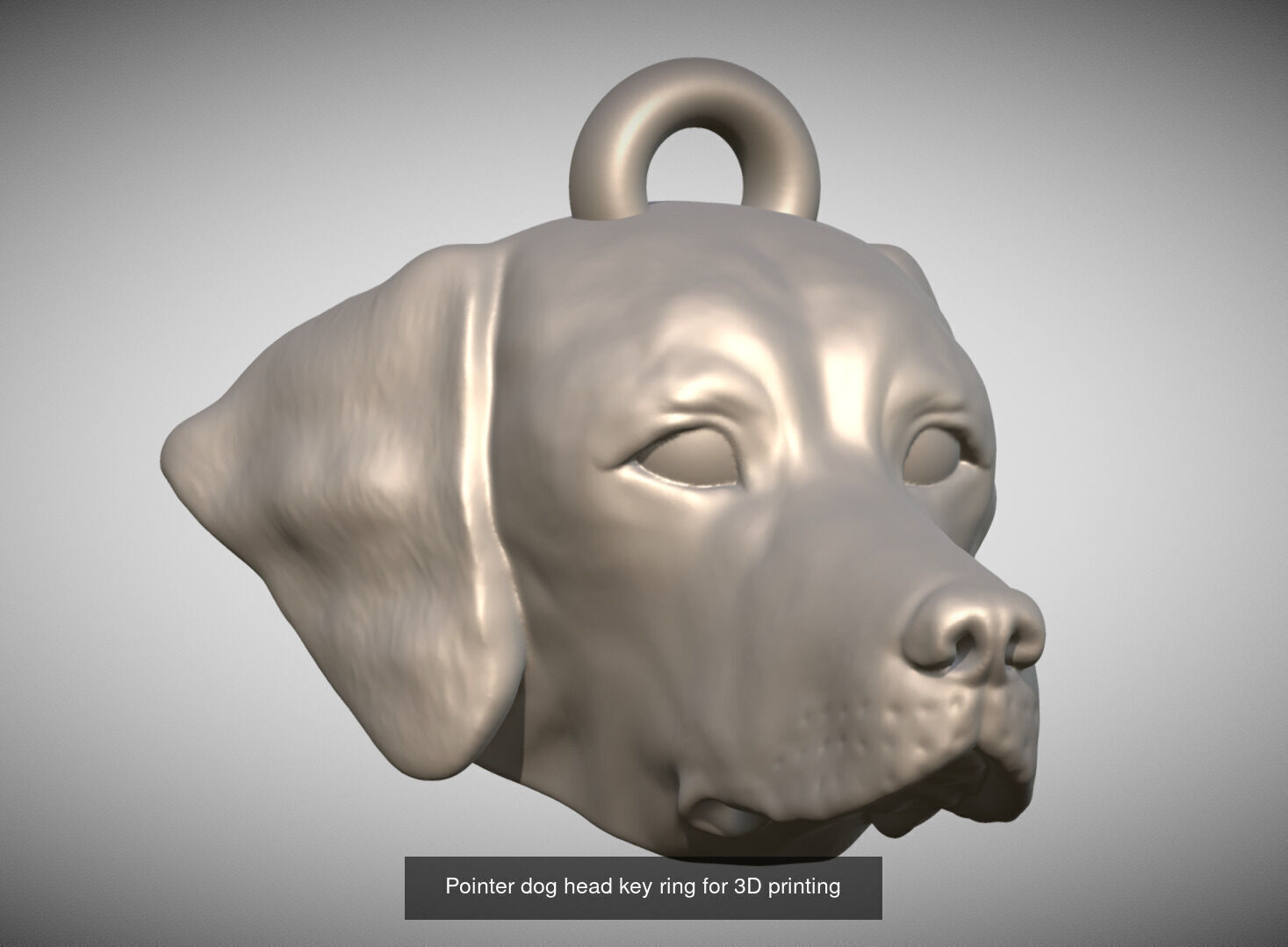Key rings collection of dogs for 3D printing _37