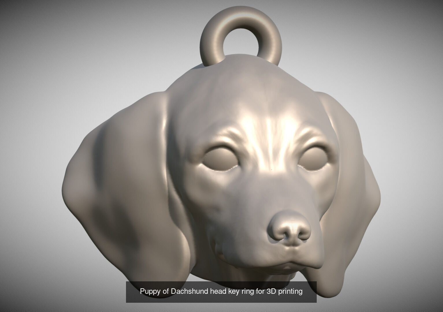 Key rings collection of dogs for 3D printing _36