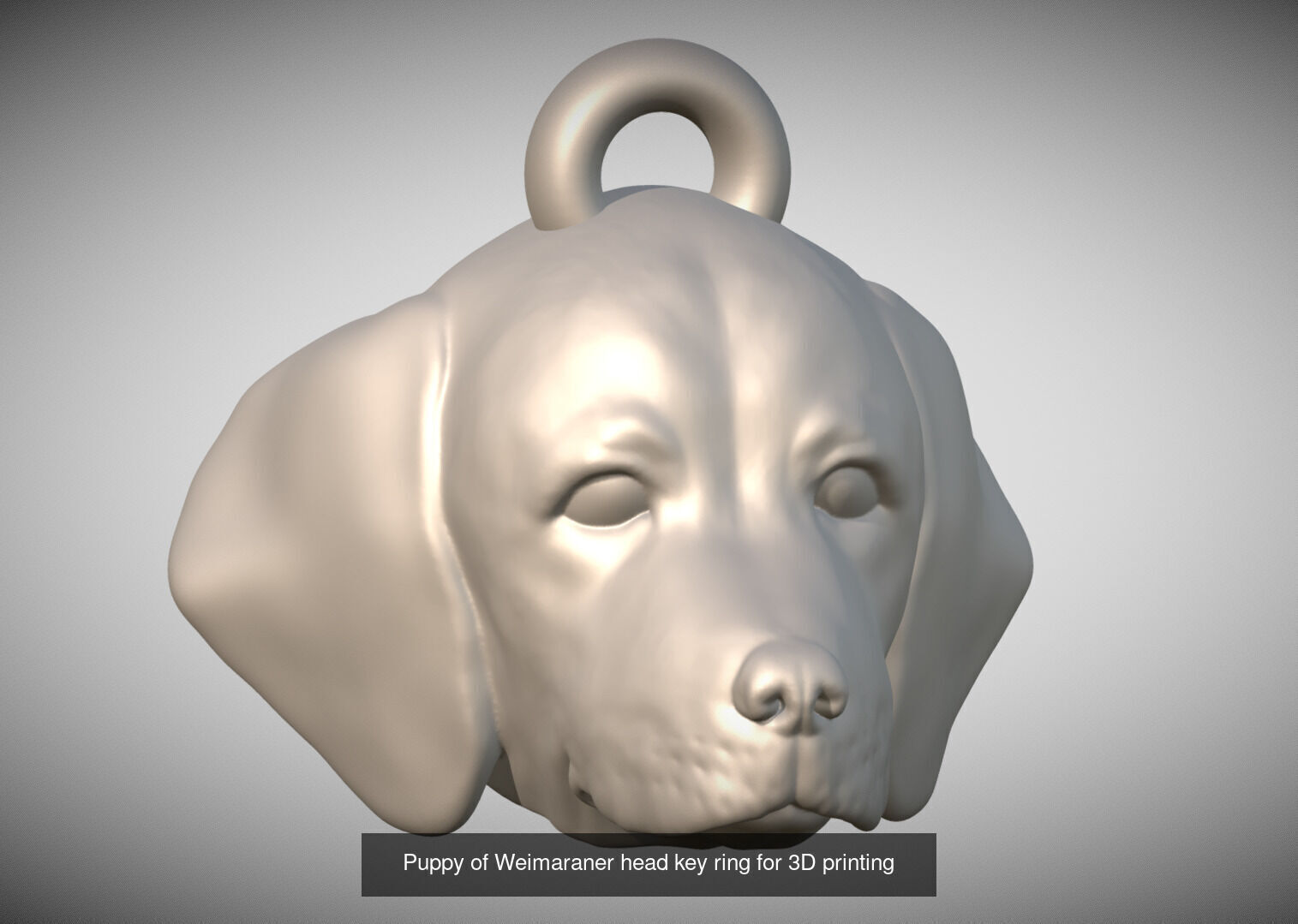 Key rings collection of dogs for 3D printing _34