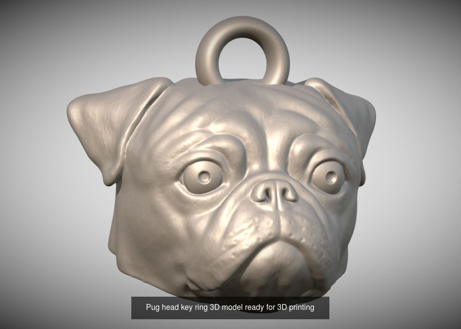 Key rings collection of dogs for 3D printing _25