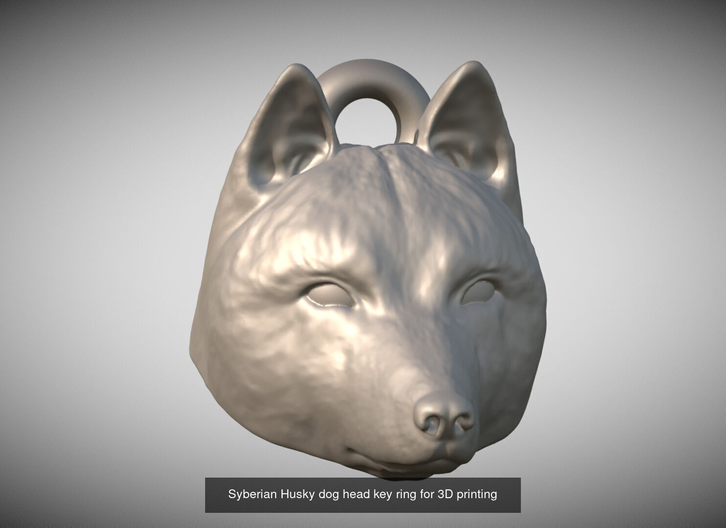Key rings collection of dogs for 3D printing _44
