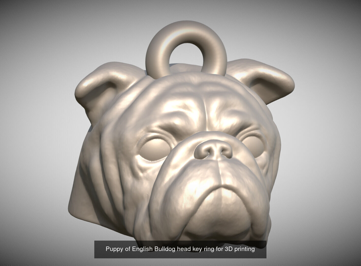 Key rings collection of dogs for 3D printing _42