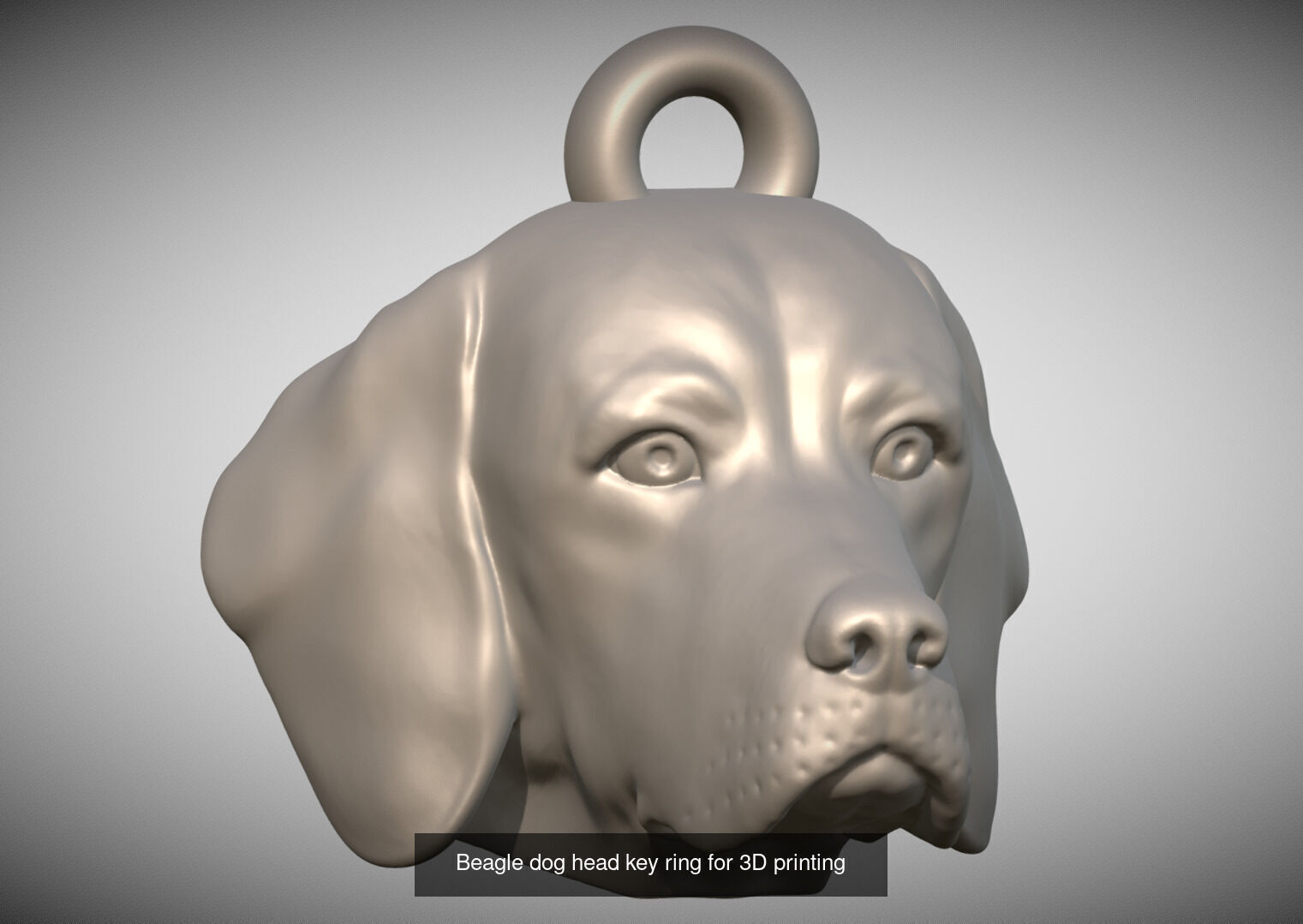 Key rings collection of dogs for 3D printing _28