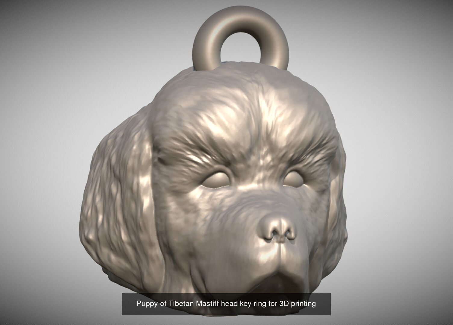 Key rings collection of dogs for 3D printing _22